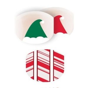 Jamberry Junior Candy Cane Elves Full Sheet Nails